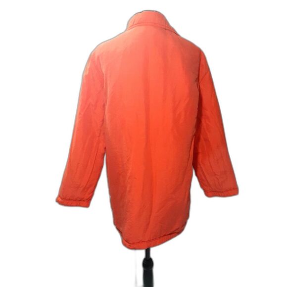 Kiko Woman's Orange   Jacket 100% Silk Size XL with packets Brand New # 86 - Picture 2 of 6